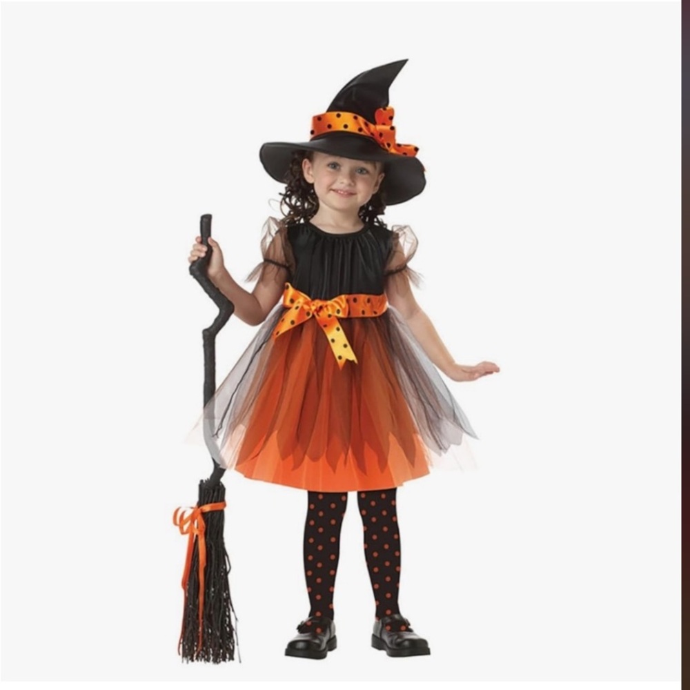~NWT Orange and Black Witch Costume for Kids~
